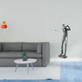thumbnail image 2 of Figura de golfista, escultura de escritorio, estatua de resina con forma de cuenco del tesoro, adorno moderno para centro de mesa, regalo adecuado par, 2 of 8