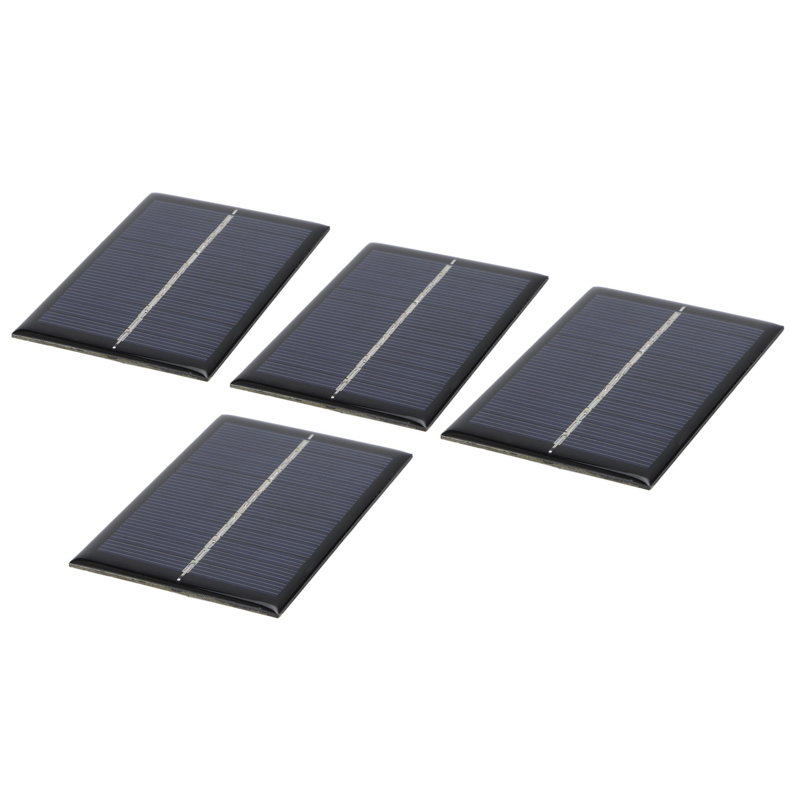 3.5x2.4in Fdit Solar Panel 4PCS 0.6W 6V Mini Solar Panel Module Photovoltaic Solar Cells Outdoor Compression Resistance Camping Battery Charger DIY Parts 