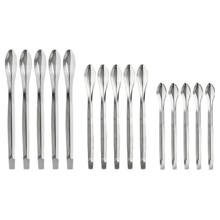 

Lab Spatula Stainless Steel 15 PCS Lab Spoon -Scoop Laboratory Tiny Spoon for Reagent Sampling Mixing