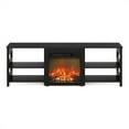thumbnail image 3 of Furinno Montale 70 Inch TV Stand with Fireplace, Americano, 3 of 8