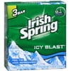 Irish Spring Deodorant Bar Soap, Icy Blast, 3.75 oz bars, 3 ea Pack of 4