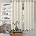 thumbnail image 2 of Cortinas Lajode Blackout de lino texturizado, 183 x 132 cm, 2 paneles, 2 of 9