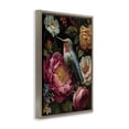 thumbnail image 2 of Stupell Industries Glam Hummingbird & Lush Blooms Brown Floating Frame Canvas Art, 21 x 31, by The Wands Want, 2 of 8