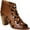 Cognac Leather, variant on Women's Zodiac Camila Cut Out Open Toe Bootie