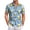 Blue, variant on Men Holiday Oktoberfest Beer Party Shirt, 3D Beer Festival Print Button Down Shirt