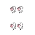 thumbnail image 2 of Pendientes de cobre Qarigey 1 par joyería de moda accesorio DIY Rosa 2Conjunto, 2 of 6