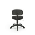 Hodedah Armless, Adjustable, Swiveling Kids Desk Chair, Black