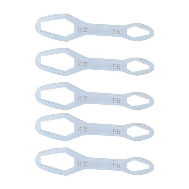 Llave de autoapriete, 5 piezas de herramienta de llave de aleación de acero de 8 mm a 22 mm para mantenimiento del hogar ANGGREK FE1011