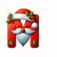 thumbnail image 1 of Seyotauo 2025 Alphabet Ornaments for Christmas Tree, Acrylic Christmas Santa Claus Hat Alphabet Ornaments with White Beard, Red Alphabet Ornaments for Crafting Christmas Tree Decor, 1 of 2