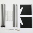 thumbnail image 4 of Wall Mount Roll Rack Holder - Adjustable 2 to 5ft, Heavy Duty, 4 of 8