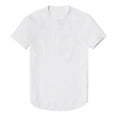thumbnail image 3 of Kiplyki Wholesale Men's Baggy Cotton Linen Soid Color Short Sleeve T Shirts Tops Blouse, 3 of 9