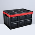 thumbnail image 6 of Guyelim Plastic Storage Box Car Trunk Foldable Organizer 30L Car Trunk Storage Box Car Storage Box Plastic Multifunctional SUV Storage Box (Black), 6 of 10