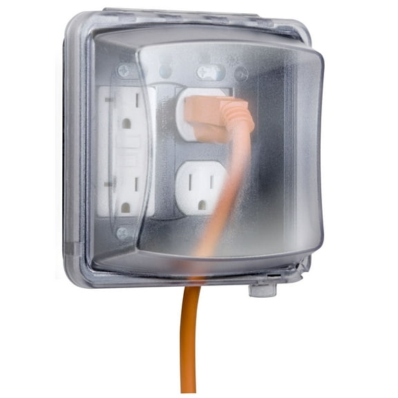 Taymac 2 -Gang Vertical Weatherproof Cover, ,Polycarbonate MM2410C