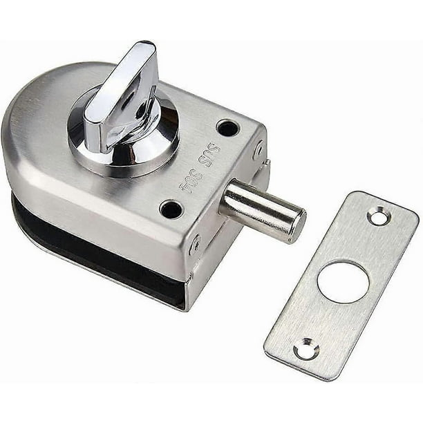 Botao Stainless Steel Glass Door Lock Floor Latch Lock Bolt Ground Lock For Bathroom Toilet Shop Glass Doors1pc