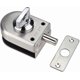 thumbnail image 1 of Botao Stainless Steel Glass Door Lock Floor Latch Lock Bolt Ground Lock For Bathroom Toilet Shop Glass Doors1pc, 1 of 5