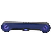 Wireless Soundbar Stereo USB HiFi for K Song Mobile Portable Blue
