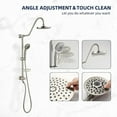 thumbnail image 5 of Shower System with Rain Showerhead, 5-Function Hand Shower, Adjustable Slide Bar and Soap Dish for Bathroom Shower Faucet Set, Brushed Nickel Finish, 5 of 9