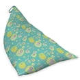 thumbnail image 2 of Abstract Lounger Chair Bag, Sleeping Owls and Mouse Meditators with Circular Shapes, High Capacity Storage with Handle Container, Lounger Size, Sky Blue Avocado Green and Lavender, by Ambesonne, 2 of 5