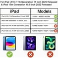 thumbnail image 6 of Kids Case for New iPad (A16) 11th Generation 11 inch 2025, iPad 10th Generation 10.9" 2022 - Durable Shockproof Handle Bumper Stand Cover with Built-in Screen Protector & Pencil Holder Tablet Case, 6 of 8