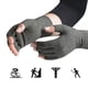 thumbnail image 2 of Guantes unisex para artritis, de medio dedo, de compresión, para pantalla táctil, de invierno (tallas), color gris, 2 of 5