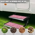 thumbnail image 5 of Yuyamidu Pink Heart RV Step Covers Valentine's Day RV Step Rugs 4 Pack Universal Camper Stair Rugs Easy to Install Outdoor RV Step Carpet with Hook and Loop, 5 of 7