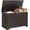 Brown, variant on Box Storage Chest, Wooden Trunk Bench w/Flip-top Lid & Safety Hinge, Bedroom Storage w/ 100L Storage Area (Pink)