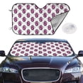 thumbnail image 2 of Haiem Cute Number 8 Car Windshield Sun Shade - Blocks UV Rays Sun Visor Protector, Sunshade to Keep Your Vehicle Cool, Universal Fit SUV Van Sedan-, 2 of 7