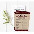 thumbnail image 2 of Inkdotpot 50 Sheet Lumberjack If The Price Is Right Rustic Kraft Baby Shower Game Gender Neutral Party Idea, 2 of 4