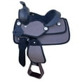 thumbnail image 5 of Resistance Kids Miniature Western Synthetic Horse Saddle, 8", Black, Light Brown, Purple & Pink, 5 of 7