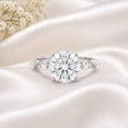 thumbnail image 3 of Rosec Jewels IGI Certified Lab Grown Diamond Engagement Ring for Women (2 Carat, E-VS1 Quality) - with Jewelry Box, 18K White Gold, US 10.00, 3 of 8