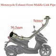 thumbnail image 2 of Motorcycle Exhaust Front Middle Link Pipe For SMAX155 For Force155 Full System Modified Stainless Steel Parts, 2 of 4