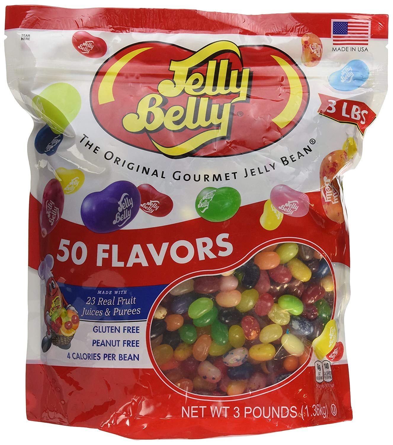 Jelly Beans, 3 lb, New edition of multi flavor jelly belly bean stand