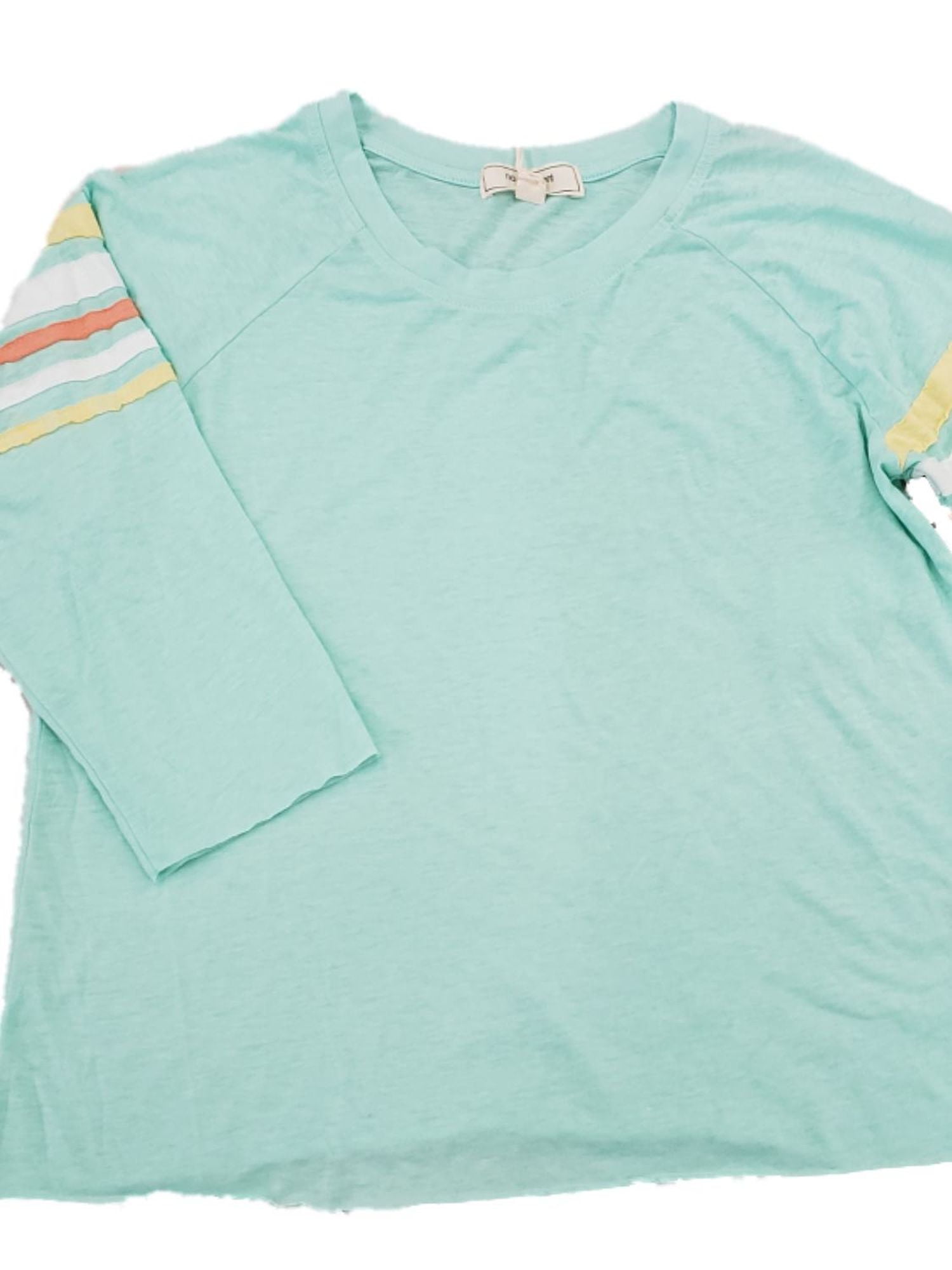 mint green long sleeve shirt