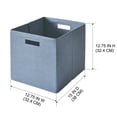 thumbnail image 2 of Better Homes & Gardens Collapsible Fabric Cube Storage Bin, Soft Blue Textured, 2 of 7