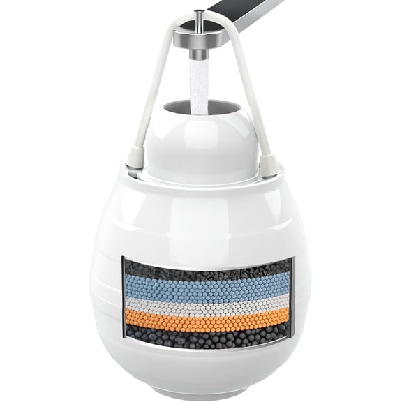 Bath Filter for Tub, Bathtub Water Filter with Overflow, 8000 Gallons Faucet Filter Filtration｜Removes Chlorine, Fluoride & Contaminants｜Hard Water Softener｜Protects Skin, Hair｜ Easy Install