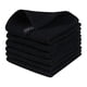 thumbnail image 1 of Paños de cocina superabsorbentes de secado rápido, 34 x 34 cm, con lazo para colgar, de tejido gofrado negro, paquete de 6, 1 of 6