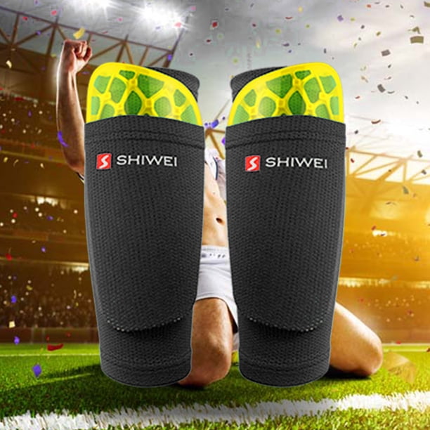 Equipo Protector para Piernas Partido Fútbol Fundas Protectoras La Parte Inferior Pierna 1 Par Con Bolsillo Nylon Estirable Suave Al Desgaste Adultos Accesorios Deportivos
