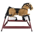 thumbnail image 3 of Happy Trails Plush Ride-On Rocking Horse Toy for 3 to 6-Year-Olds (Brown), 3 of 6