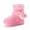 Pink, variant on Daznico Winter Lined Ankle Boots for Girls Warm Comfortable Zipper Casual Outdoor Footwear with Non Soft Sole,5-5.5 Years