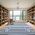 thumbnail image 2 of ODIKA 4'x6' Machine Washable Non-Slip Area Rug, Contemporary Navy Blue High Traffic Rug with Pad, Blue, 1058250, 2 of 8