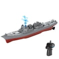 thumbnail image 1 of 2.4G Remote Control Boat Waterproof High-Speed Simulation Ship Warship Model Rechargeable Mini Battleship Toy Gift for Boys Kids (Style A), 1 of 9