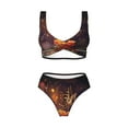 thumbnail image 4 of Rocae Butterfly Sitting on a Flower for Bikini Set for Women Two Piece Sexy High Swimsuits Split Crossover Bikini Medium, 4 of 9