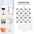 thumbnail image 5 of Drink Coasters, Cute Funny French Bulldog_A -PVC Leather Coasters Sets of 4 for Tabletop Protection - Bar Accessories, Coasters for Drinks Cup Aesthetic Coasters Home Office Decor Square, 5 of 5