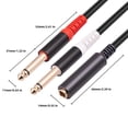 thumbnail image 4 of 1/4 TRS A TS Cable Estéreo Línea Mono para Mezcladores, 4 of 7