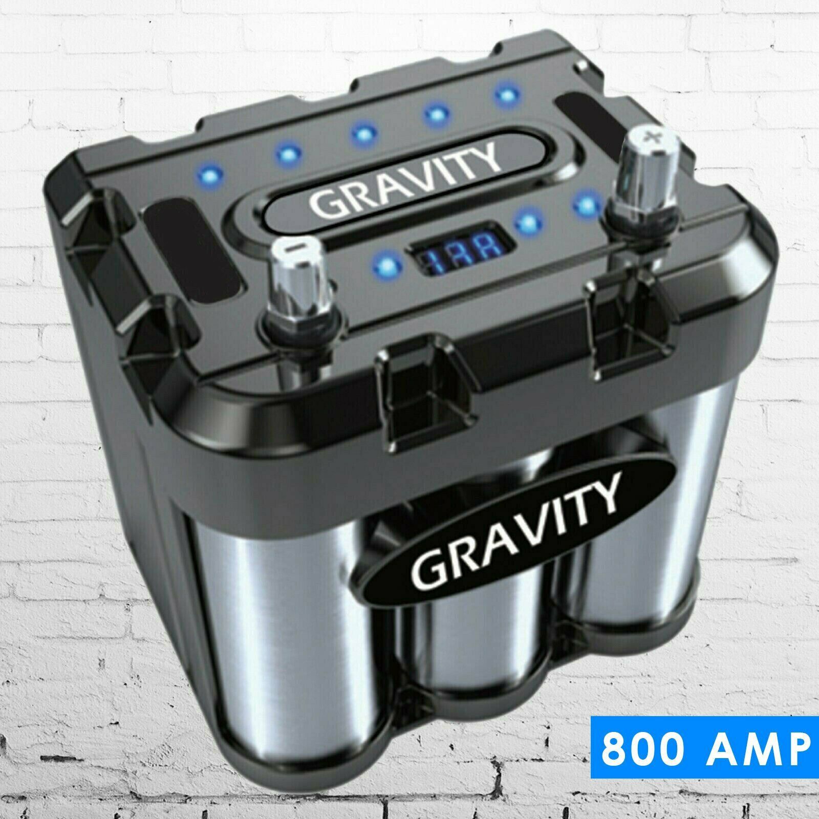Gravity 800A Car Audio Battery Stiffening Power Capacitor Mobile Stereo