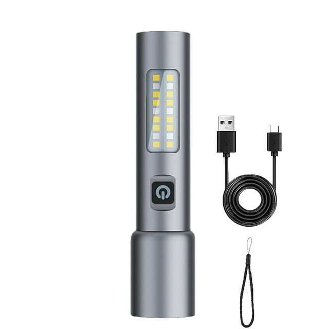 Hearth & Gear High Power Flashlight For Night Adventures Long Battery Life Rechargeable With Type C Fast Charging Rechargeable Headlamp 10000 Winter Camping Gear Set Strip Headlamp Sleeping Double Pad