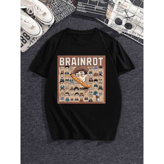 Types of Italian Brainrot Meme Character Hand Drawn for T-Shirt