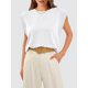 thumbnail image 4 of Blusas WIHOLL Summer para mujer, manga corta, color blanco, talla L, 4 of 5