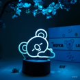 thumbnail image 1 of KOYA LED Lamp – BT21 – Lamp Figure Night Light, 16 Color RGB LED – Remote, 3D Room Décor Gift for UNISTARS, 1 of 1