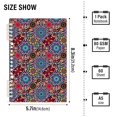 thumbnail image 2 of FORMRS 1-Subject Spiral Notebook 8" x 5" College Ruled 60 Refillable Sheet A5 Hard Cover, Colorful Mandala Pattern, 2 of 7